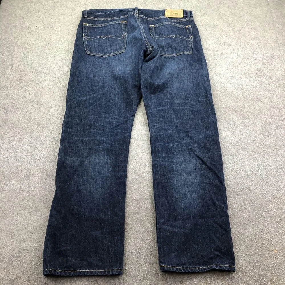 Polo Ralph Lauren Jeans Mens 33x30 Blue Medium Wash Regular Straight Denim Pants